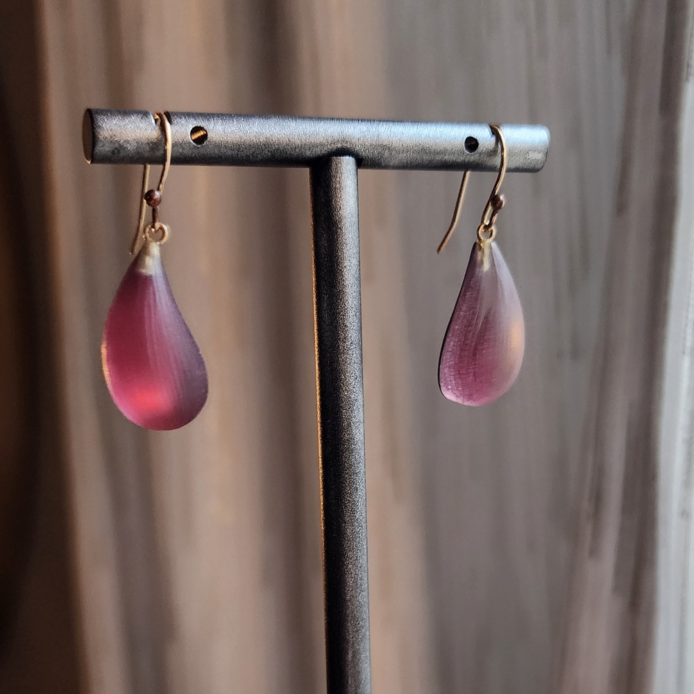 Alexis Bittar Pink Teardrop Earrings - Picture 2 of 5